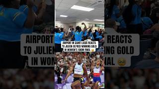 Julien Alfred won the first ever Olympic medal for Saint Lucia ❤️🥇 [upl. by Ylyl]