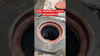 SFRC MANHOLE COVER INDO  Rcc Manhole Cover Hyderabad  Precast trench manhole ytshort shorts [upl. by Akimat226]