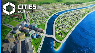 Waterfront Housing amp Quays my BIGGEST Project Yet — Cities Skylines 2 [upl. by Bithia395]