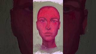 alizon crimson color mix portrait oilpainting art painting artist [upl. by Seitz]