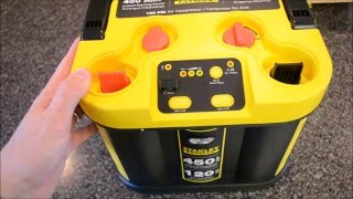 STANLEY FATMAX 450 Amp Jump Starter with Compressor UNBOXING amp REVIEW [upl. by Gallard]