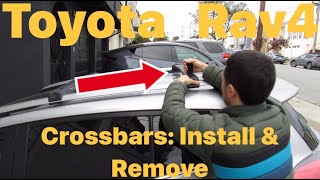 How To Install amp Remove Crossbars On A Toyota Rav4 [upl. by Hercule]