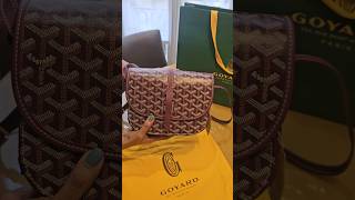 Unboxing  Goyard Belvedere PM  Burgundy paris luxuryshopping goyard goyardbelvedere paris2024 [upl. by Sheelagh]