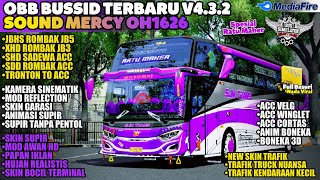 OBB BUSSID TERBARU V432 SOUND MERCY OH1626 HALUS  GRAFFIK HD ASPAL HITAM  FULL ROMBAK BUS [upl. by Odysseus314]