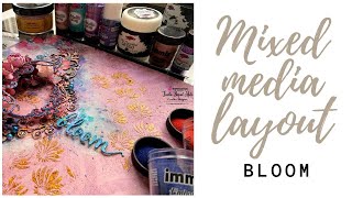 Mixed Media Layout  Easy Layout Tutorials  Mixed Media  expressions craft  immix [upl. by Race]