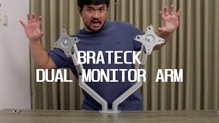 PERTAMA KALI PUNYA BRACKET DUAL MONITOR Brateck LDT63C024 Brateck Bracket monitorarm [upl. by Aicilegna]