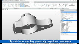 Tworzenie rzutów z modelu 3D  BricsCAD [upl. by Cross754]