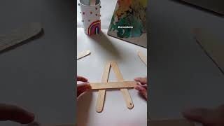 diy easel stand diy shorts easel icecreamstickcraftideas ideas [upl. by Klayman]