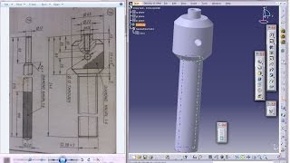 Catia V5 TutorialP32Create Screw JackScrew SpindleMechanical Engineering Design [upl. by Patin]