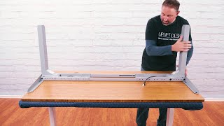 Assembling the UPLIFT V2 Standing Desk No Music [upl. by Lorianna]