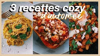 3 Recettes Cozy Dautomne 🍠🍂  Healthy Et Gourmandes [upl. by Annawit]