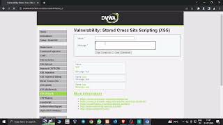 Stored XSS Attack Exploit in DVWA  StepbyStep Guide [upl. by Calvina]