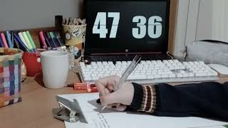 STUDY 1 HOURS WITH ME ⎢No background noise no music timer Studying with Study Time [upl. by Leugim]