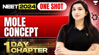 Mole Concept in One Shot  1 Day 1 Chapter  NEET 2024  Akansha Karnwal [upl. by Aeuhsoj]