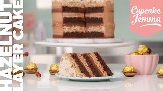 Yolanda Gamps Hazelnut Meringue Layer Cake from How To Cake It  Full Recipe  Cupcake Jemma [upl. by Siurad571]