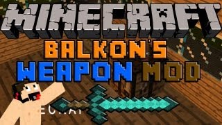 Minecraft Mods Descargar e instalar Balkons Weapon mod para minecraft 152 [upl. by Marrissa]