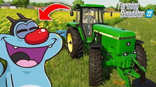 OGGY AND JACK BECOMES PRO FARMER IN FARMING SIMULATOR [upl. by Aridan]