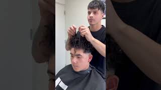 TRANSFORMACIÓN QUIERE LOS RISOSMID FADE COMPRIMIDOCURLY➰faded midfade lowfade mullet [upl. by Xavler160]