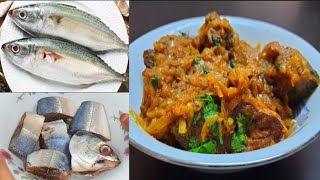 Mackerel fish curry Bengali আইলা মাছ ভুনাfish recipe in bengali [upl. by Rannug]