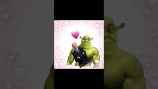 Shrek x Joe Biden 💙💚 satire Shrek shorts funny ships [upl. by Rosenthal]