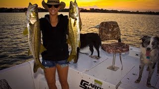 Snook fishing in the Loxahatchee River [upl. by Tigges579]