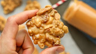 KETO Peanut Butter Nut Cluster Fat Bombs  ONLY 4 INGREDIENTS NEEDED [upl. by Marfe]