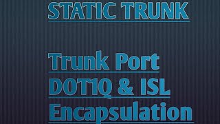 Static Trunk  Difference between ISL amp DOT1Q [upl. by Temme]