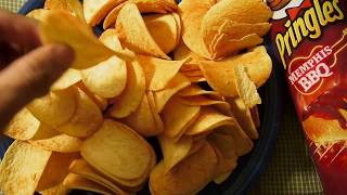 eat Pringles Memphis BBQ Potato Crisps [upl. by Omor]