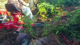 Trail Building With Towable Backhoe  Part 6 [upl. by Duffy]