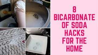 8 BICARBONATE OF SODA CLEANING HACKS FOR THE HOME  CLEAN WITH ME [upl. by Angy]