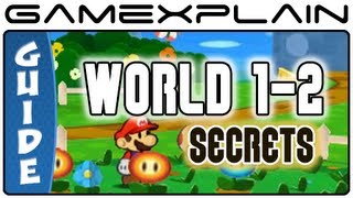 Paper Mario Sticker Star World 12 Guide amp Walkthrough Puzzles amp Secrets [upl. by Lesnah]