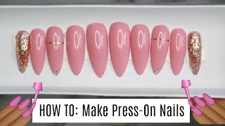 How To Make PressOn Nails w Bling  WatchCiWork [upl. by Crisey]