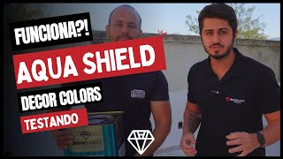 TESTANDO A NOVA TINTA EMBORRACHADA DA DECOR COLORS  AQUA SHIELD [upl. by Attennaj]