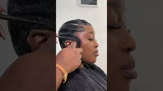 Turning natural coils into a relaxed pixie cutshorts hairstyles curlyhair naturalhair fyp [upl. by Koblick]