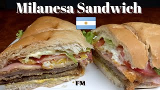 Milanesa Sandwich  Recipe [upl. by Lynea]