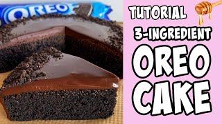 3Ingredient Oreo Cake tutorial Shorts [upl. by Etnahsal]