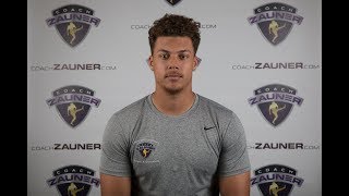 Corey Bojorquezs New MexicoPunting Video Workout at Coach Zauners 2018 College Senior Combine [upl. by Ceevah]