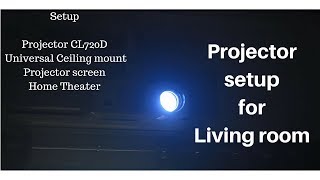 How to setup Projector in living room [upl. by Lielos]