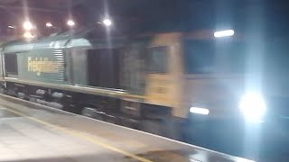 041023  Class 66 Freightliner  66591  Engineering Train  Crewe Basford Hall SSM to Bangor [upl. by Ahseinek]