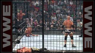 Goldberg spears Chris Jericho into a pod SummerSlam 2003 [upl. by Ynnig]