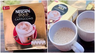 Tried Nescafe Gold Cappuccino in 2 Ways…With Milk amp With Water…Which is More Tasty  Nescafe Coffee [upl. by Isoj579]