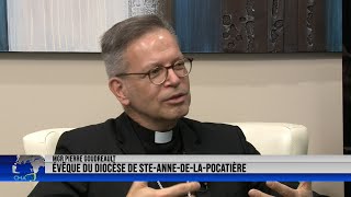 Entrevue  Mgr Pierre Goudreault évêque de SteAnnedelaPocatière  24 mars 2022 [upl. by Alyson]