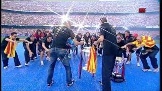 FCBarcelona  Celebració Champions 2011  Camp Nou 13 [upl. by Ayanahs]