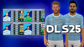 NOVO Dream League Soccer 2025 Mod Manchester City Novos kits Atualizado e Transferência atualizada [upl. by Ordnassela399]