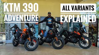 2023 KTM 390 Adventure  All 4 Variants Explained  MotorBeam [upl. by Zephan730]