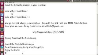 How To Install Otohits in Ubunthu or Linux [upl. by Newnorb]