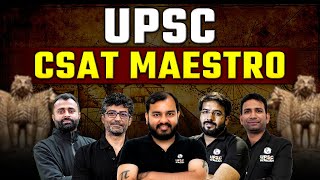 Launching UPSC CSAT Maestro  UPSC Wallah [upl. by Eelahs]