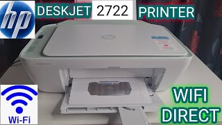 HOW TO CONNECT HP DESKJET 2722 PRINTER TO WIFI  HP DESKJET 2722 WIRELESS SETUP TEST AND REVIEW [upl. by Eeslehc]