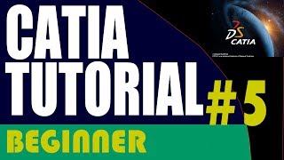 5  CATIA Beginner Tutorial Adding Dimensions [upl. by Idnak282]