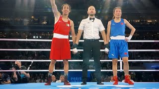 Imane Khelif Wins Gold Medal In Boxing at Paris Olympics 2024  Imane Khelif vs Yang Liu highlights [upl. by Ann-Marie]